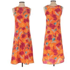 Copper key floral print dress